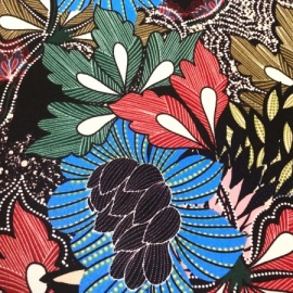 Printed Stretch Polyester Jersey MULTI FLOWER