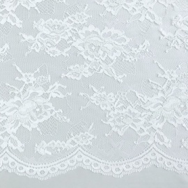 Rose Corded Lace WHITE