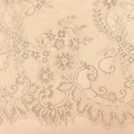 Polyester Corded Lace: Soft Cream