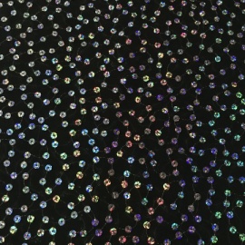 Chiffon Hologram Sequin BLACK