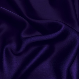 Dark Plum Purple Double Face Duchess Satin Fabric