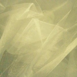 Plain Organza VERY PALE GOLD